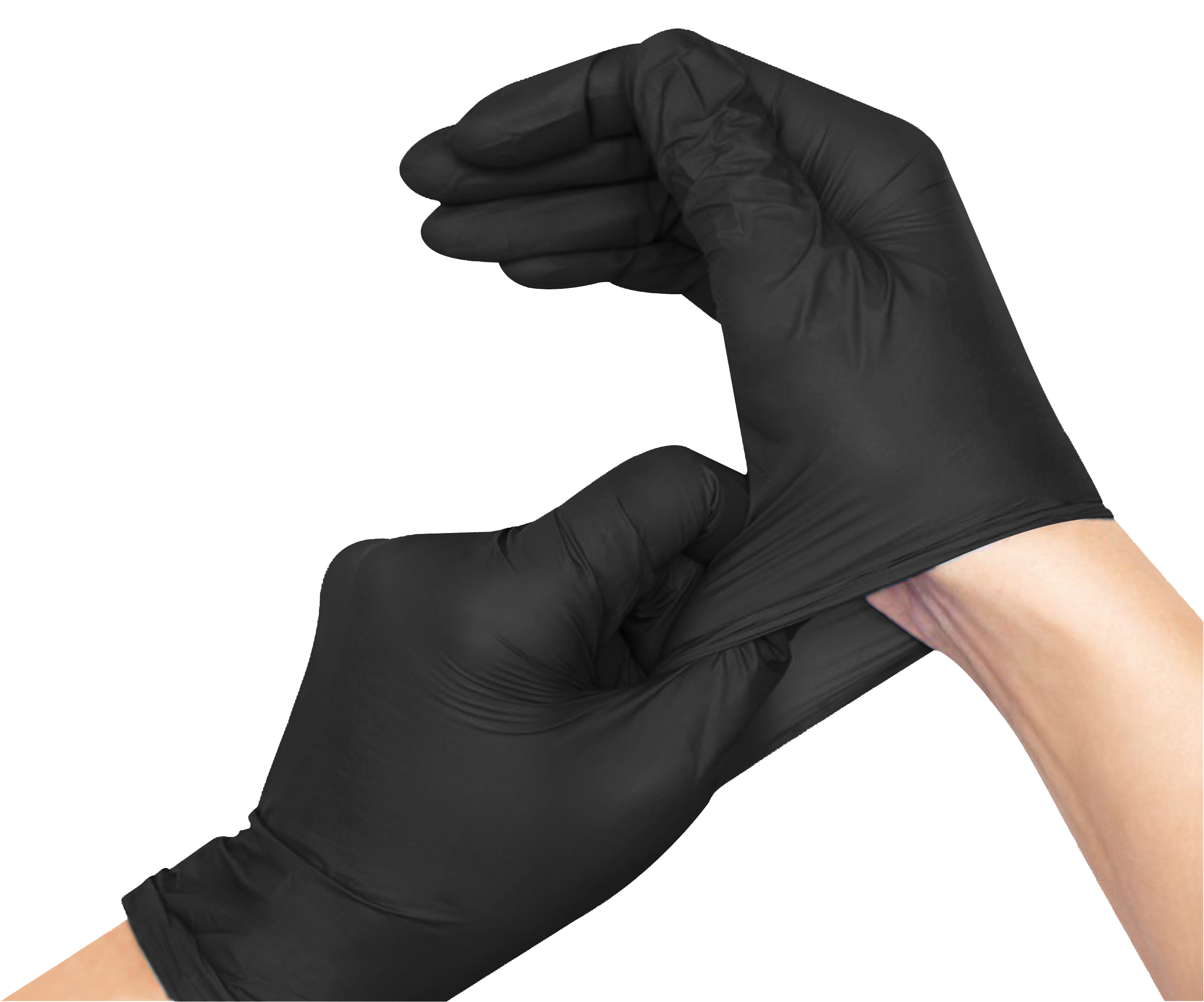 Disposable Synmax Vinyl Gloves Black