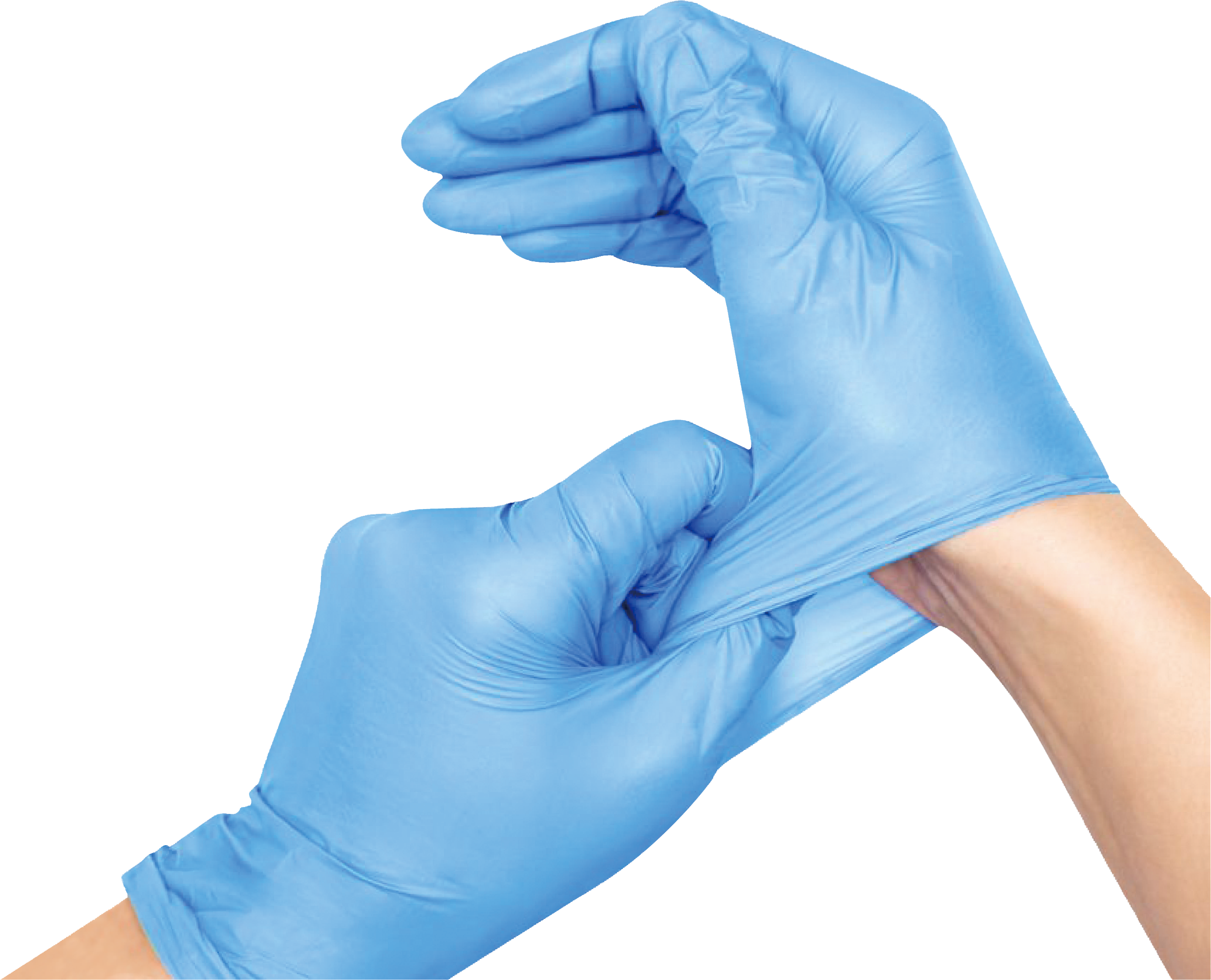 Disposable Synmax Vinyl Gloves Blue