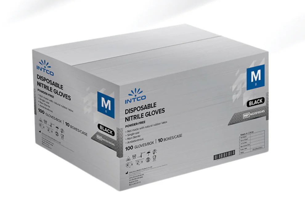 AdvanCare Nitrile Examination Gloves- Black